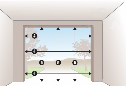 prise de cotes porte de garage enroulable sur mesure