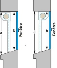 Prise de cotes appui de fenetre en pente
